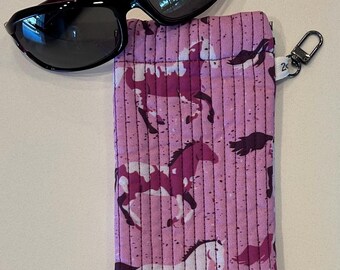 Quilted Sunglasses Case with Flex-Frame closure