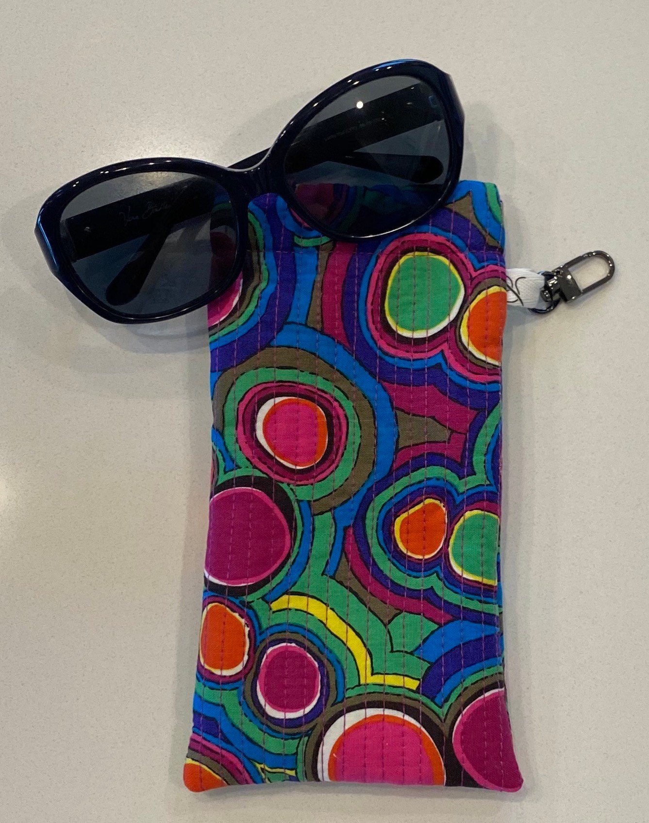 Quilted Sunglasses Case with FlexFrame closure