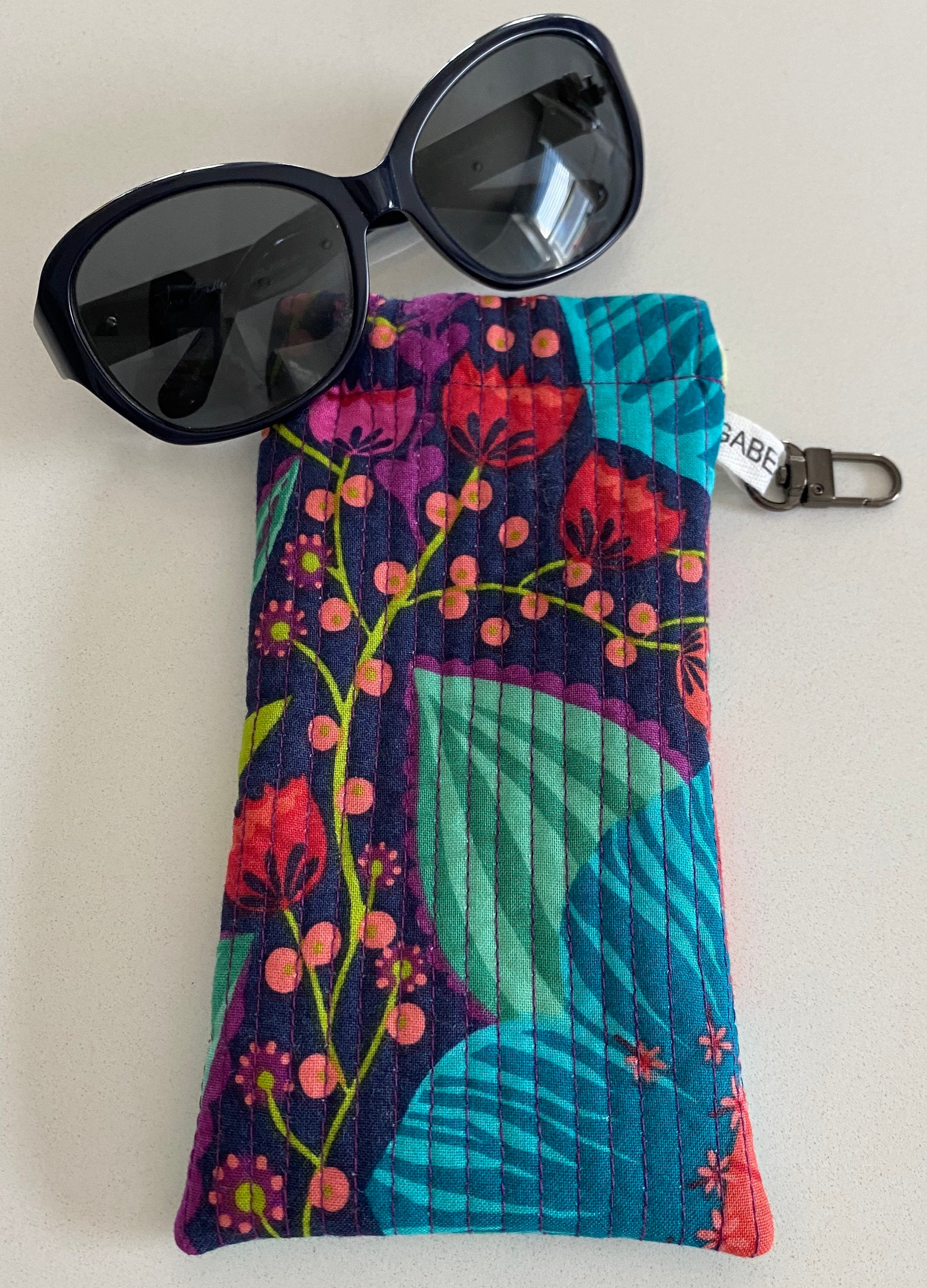 Quilted Sunglasses Case with FlexFrame closure