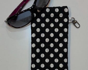 Quilted Sunglasses Case with Flex-Frame closure