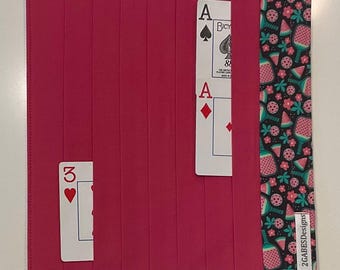 Card Organizer Mat for Samba/Queens/One-Eyed Jacks/Canasta/Triple Play etc...- for Closed Books