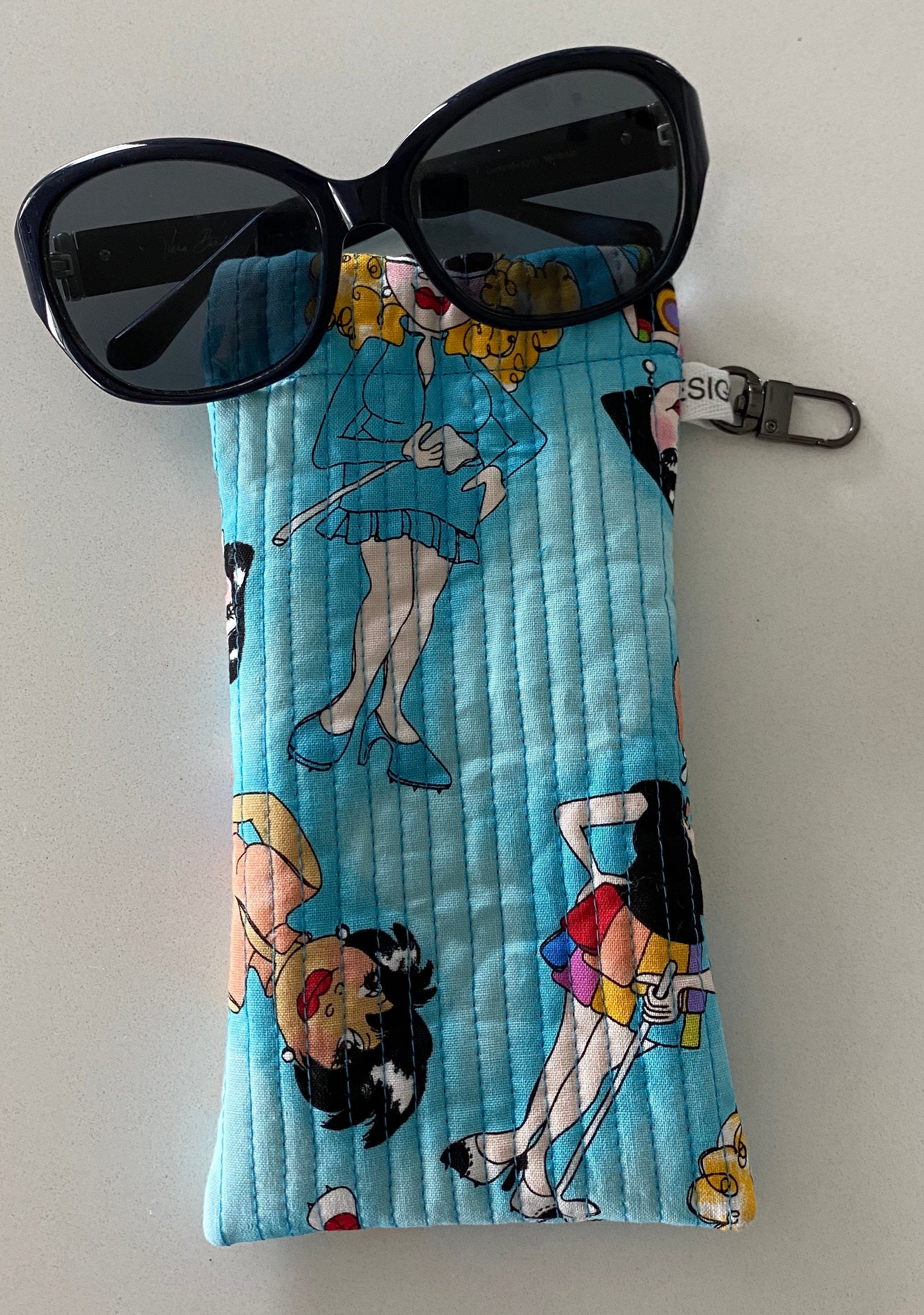 Quilted Sunglasses Case with FlexFrame closure