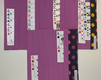NEW DESIGN-Card Organizer Mat set for Open (17 slots) and Closed