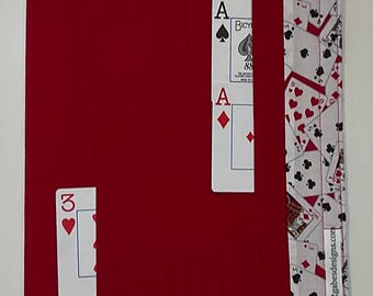 Card Organizer Mat for Samba/Queens/One-Eyed Jacks/Canasta/Triple Play etc...- for Closed Books