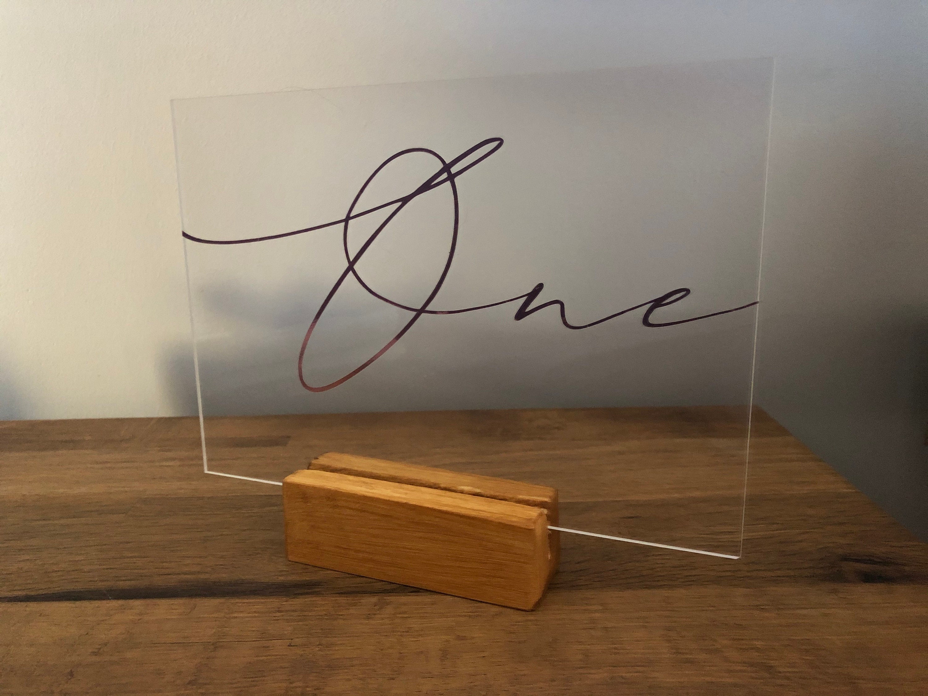 Perspex Table Number/Table Name Wedding Stationary Wedding Etsy