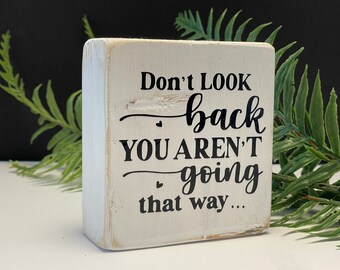 Letrero motivacional de madera, decoración inspiradora para el escritorio.