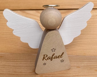Engel hout gepersonaliseerde beschermengel kracht engel doop geboorte