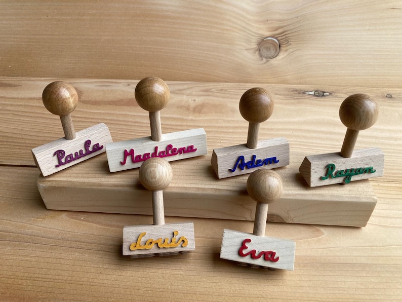 Namensstempel Kinderstempel Name Stempel Einschulung Kind Schultüte stempeln Motivstempel Geburtstag Bild 4