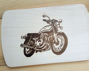 Breakfast board road motorcycle