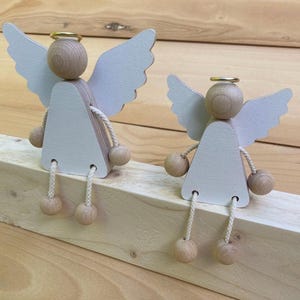 Beschermengel Doop Cadeau Bevestiging Houtgravure Naam Personalisatie Engel afbeelding 6