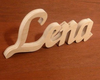 XXL name for setting up wooden letter Lettering Wood Name