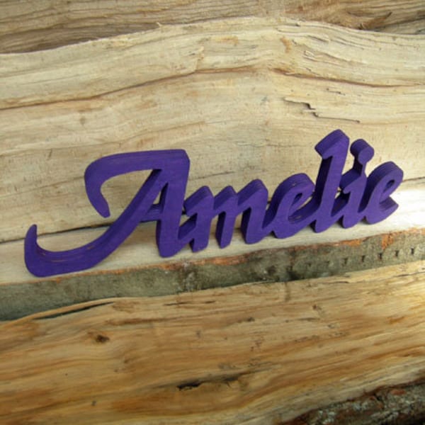 Colored name for setting up wooden letter room word