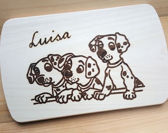 Bread Board Vesper Board Breakfast Board Dogs Name Engraving