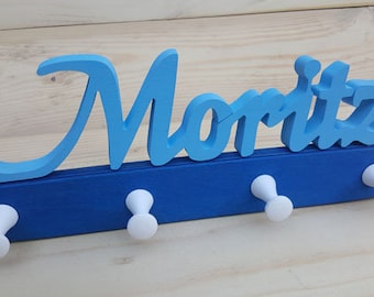 Children's Wardrobe Wall Hooks Coat Hooks Child Wardrobe Name Personalized Children's Room Baby Birth