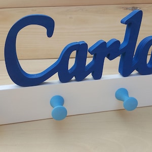 Kinderkledingkast, wandhaken, kledinghaken, kinderkledingkast, gepersonaliseerd met naam, babykamer, baby, geboorte