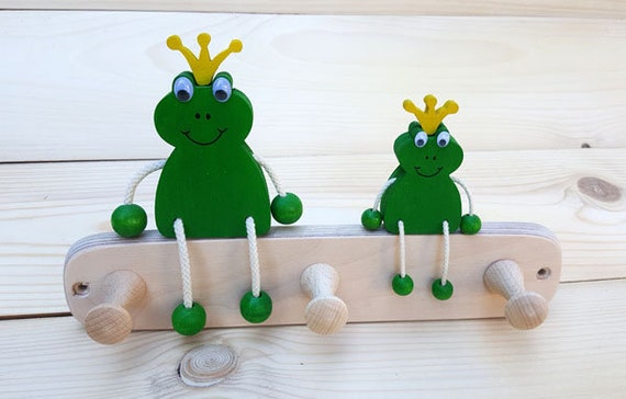 Children's Wardrobe Frog King Frog Animal Wall Hooks Children's