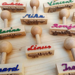 Name stamp children's stamp name stamp school enrollment child school cone stamp motif stamp birthday