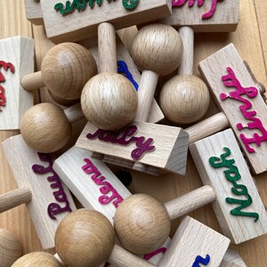 Namensstempel Kinderstempel Name Stempel Einschulung Kind Schultüte stempeln Motivstempel Geburtstag Bild 3