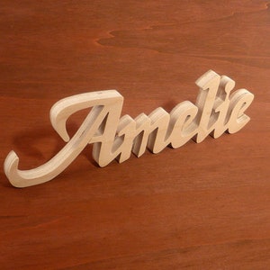 Placa para colocar de pie letras de madera letras madera nombre habitación palabra habitación infantil