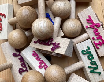 Namensstempel Kinderstempel Name Stempel Einschulung Kind Schultüte stempeln Motivstempel Geburtstag