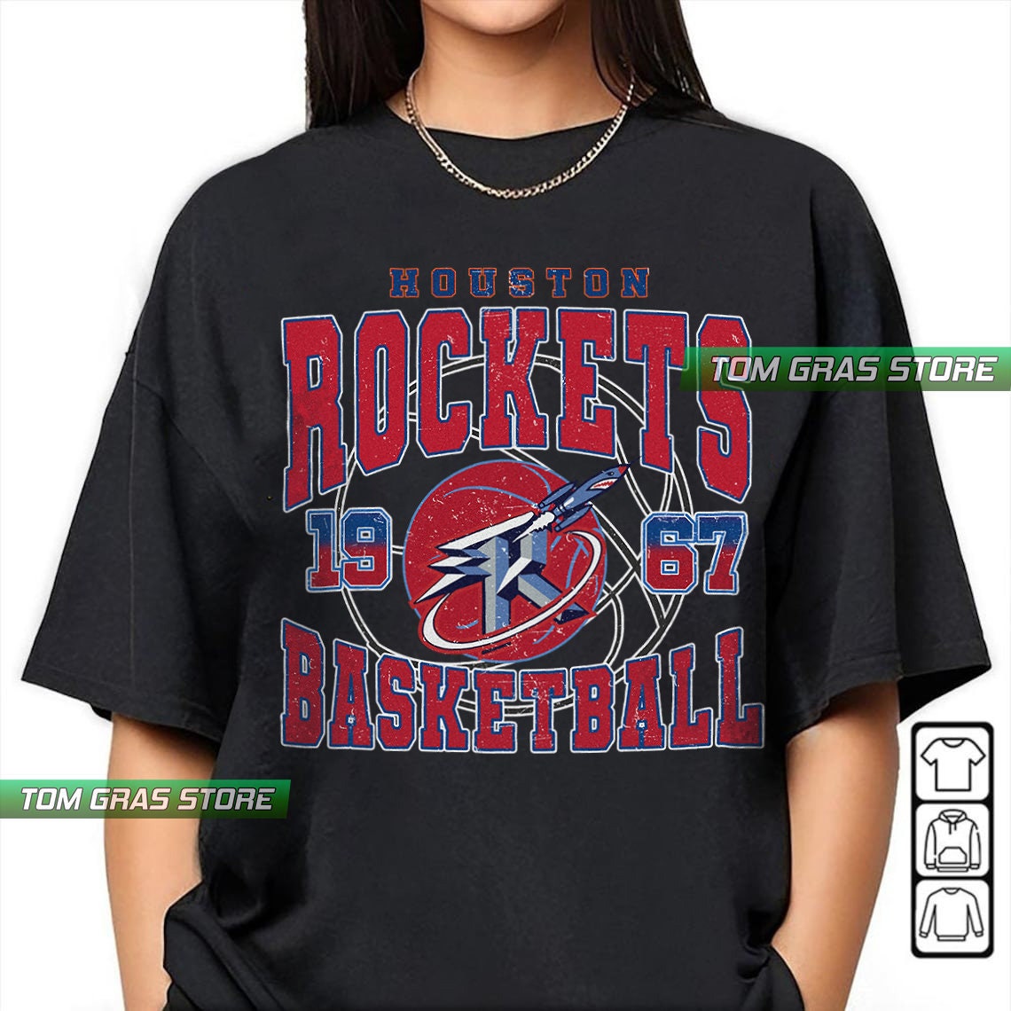 Vintage Houston Rockets Shirt - Etsy