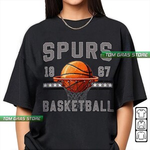 San Antonio Retro Ball - Fiesta Black - Spurs - T-Shirt