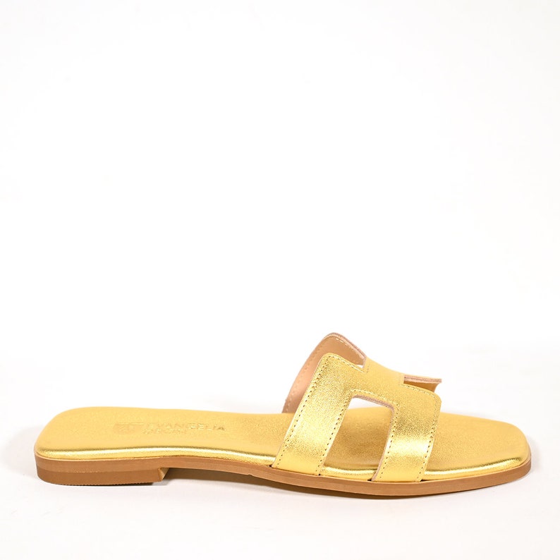 Greek Sandals Women Bridal sandals Handmade open toe sandal Comfort sandals Barefoot beach sandals Gold sandals image 3