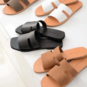 Greek Sandals Women Handmade open toe sandal Comfortable everyday fancy sandals Barefoot beach sandals image 1