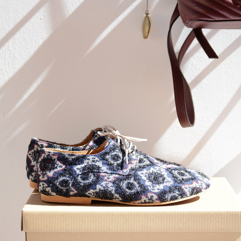 Shoes Women Oxford Leather Handmade Women Shoes Unique