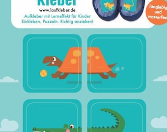 Schoenstickers om te leren RUNNING STICKERS. Sticker kinderkamer