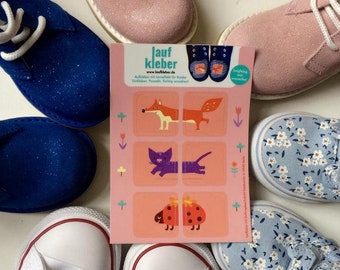 Shoe Sticker Fox, Kat, Kever LAUFKLEBER