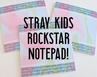 Stray Kids Rockstar Names Notepad