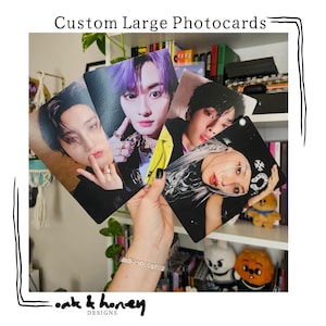 Aangepaste grote K-Pop-fotokaarten!