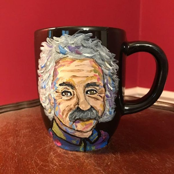 Whimsical Einstein Art,16oz Whimsical Einstein Mug,Einstein Coffee Mug,Decorative Whimsical Einstein Mug,Einstein Art,Gag Gift,Einstein  Mug