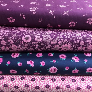 SALE!! 100% Cotton print fabric Flower Show Midnight Garden Liberty Fabrics. Floral. Blooms, Flowers. Patchwork, quilting, dressmaking
