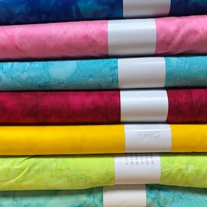 SALE! 100% Cotton marble effect batik fabric by Anthology fabrics. Batik material Vibrant Suitable for patchwork, quilting, dressmaking etc.
