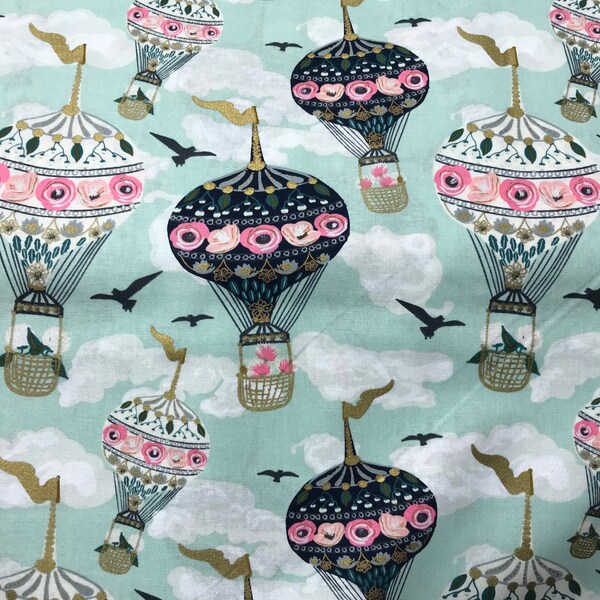 Hot Air Balloon Fabric Etsy UK