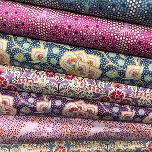 LAST PIECES! 100% Cotton print fabric Hometown Collection by Tilda. Flower, Trees, Floral, Suitable for patchwork, quilting, dressmaking etc