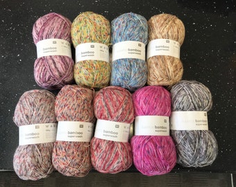 SALE! Rico Superba Bamboo 4ply Superwash Sock Yarn. Wool. Crochet Knitting Yarn. 100g. Sock knitting. Toys. Animals. Clothes, shawl