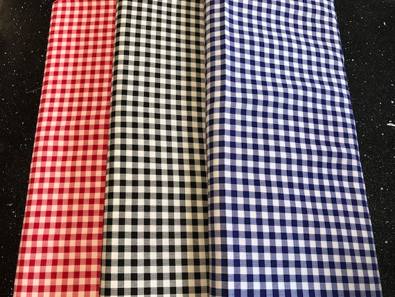 100 Cotton Gingham Check Plaid Print Fabric From Timeless
