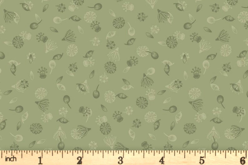 100 Cotton Botanical Gardens Print Fabric by Lewis and Irene. Etsy UK