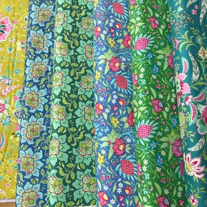 REDUCED! 100% Cotton Tilda fabric Bloomsville Collection. Flowers, Floral, Blooms, Bloomer, Leaves, Leaf, Quilting, Patchwork, Dressmaking