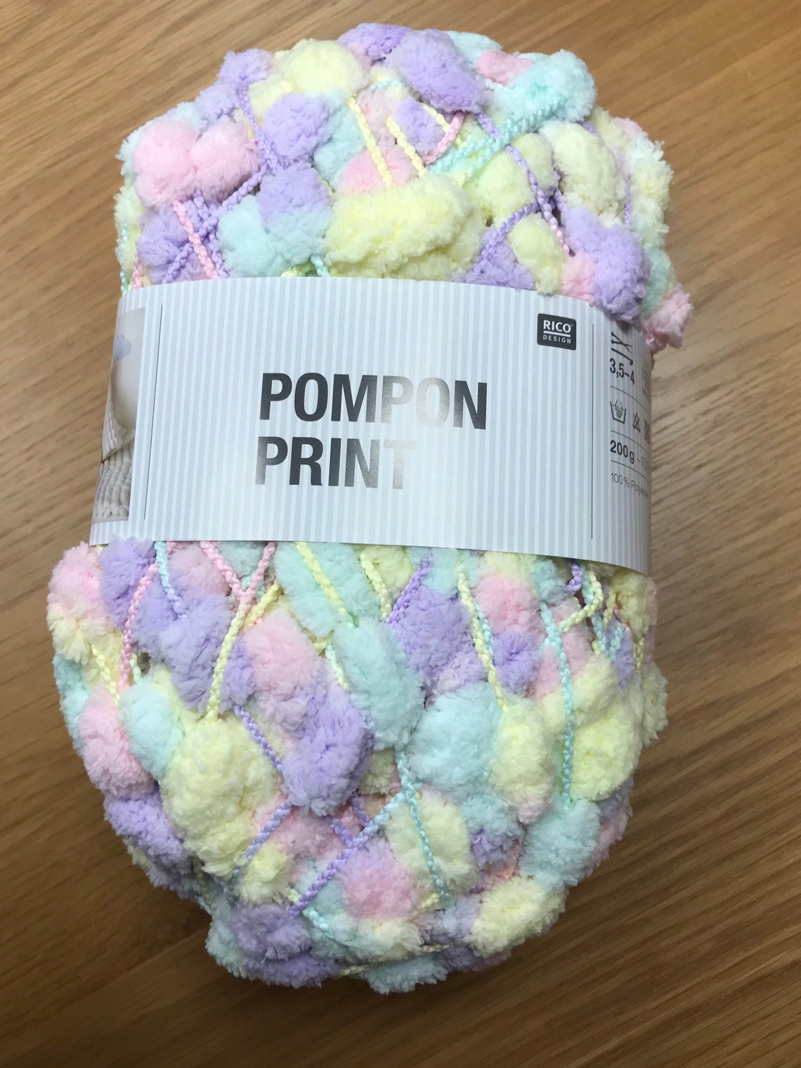 Rico Baby PomPon Wool Yarn. Knitting. Pom Pom Blanket. Puff Etsy