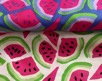 Kaffe Fassett-stof watermeloen, 100% katoenen designerstof