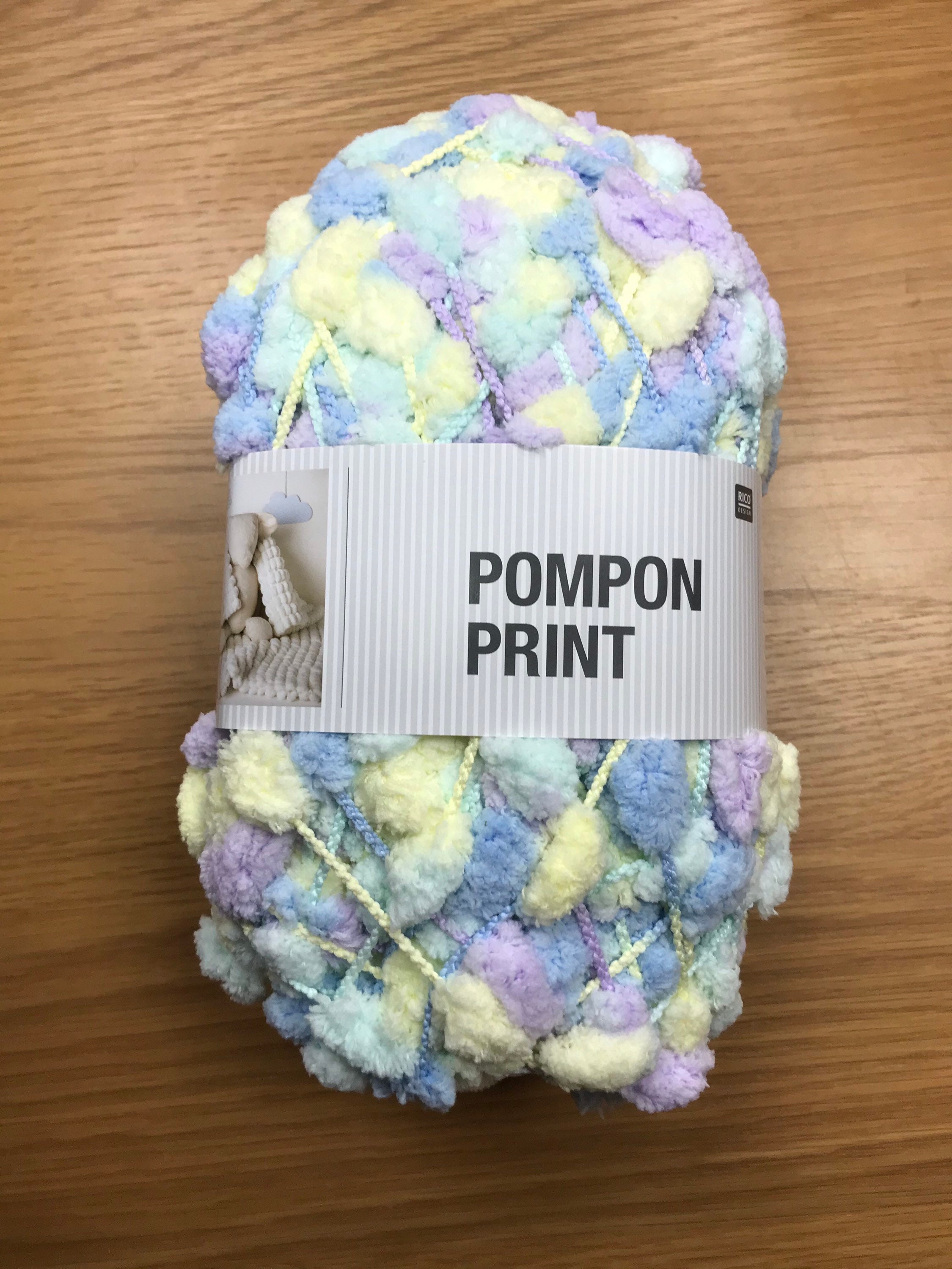 Rico Baby PomPon Wool Yarn. Knitting. Pom Pom Blanket. Puff Etsy