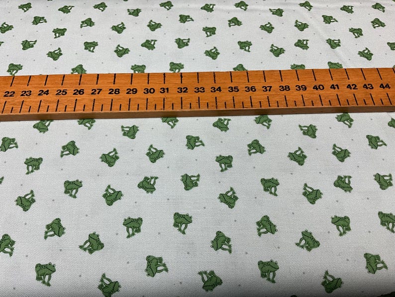 Ditsy Animal Print Cotton Fabric: Rabbits, Frogs, Ladybirds - Etsy