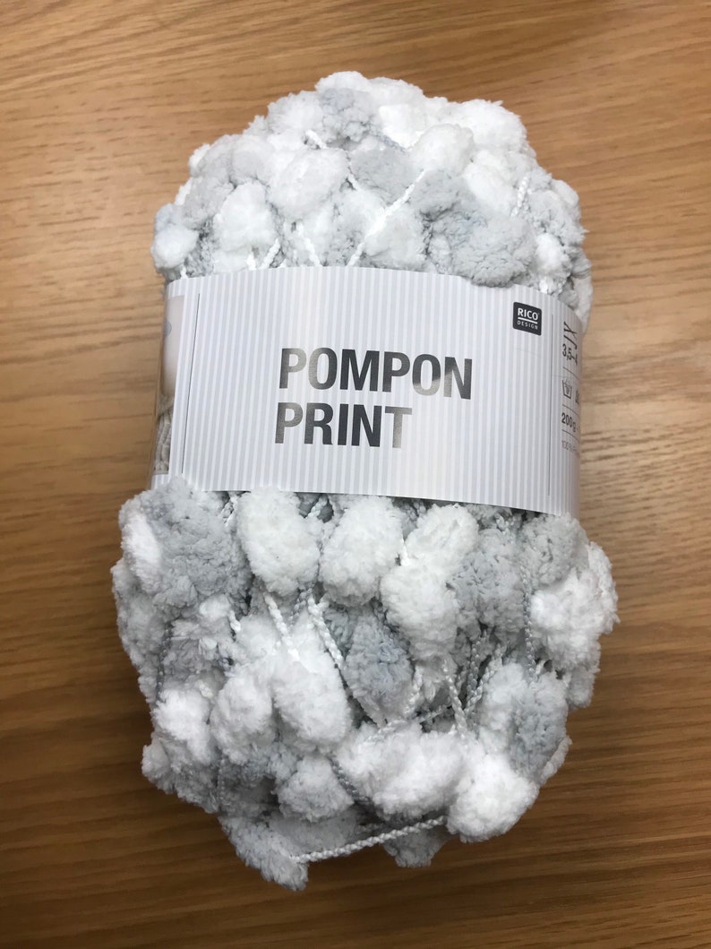 Rico Baby PomPon Wool Yarn. Knitting. Pom Pom Blanket. Puff Etsy