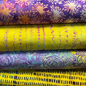 Cotton Batik Fabric: Vibrant Patchwork Quilting Material
