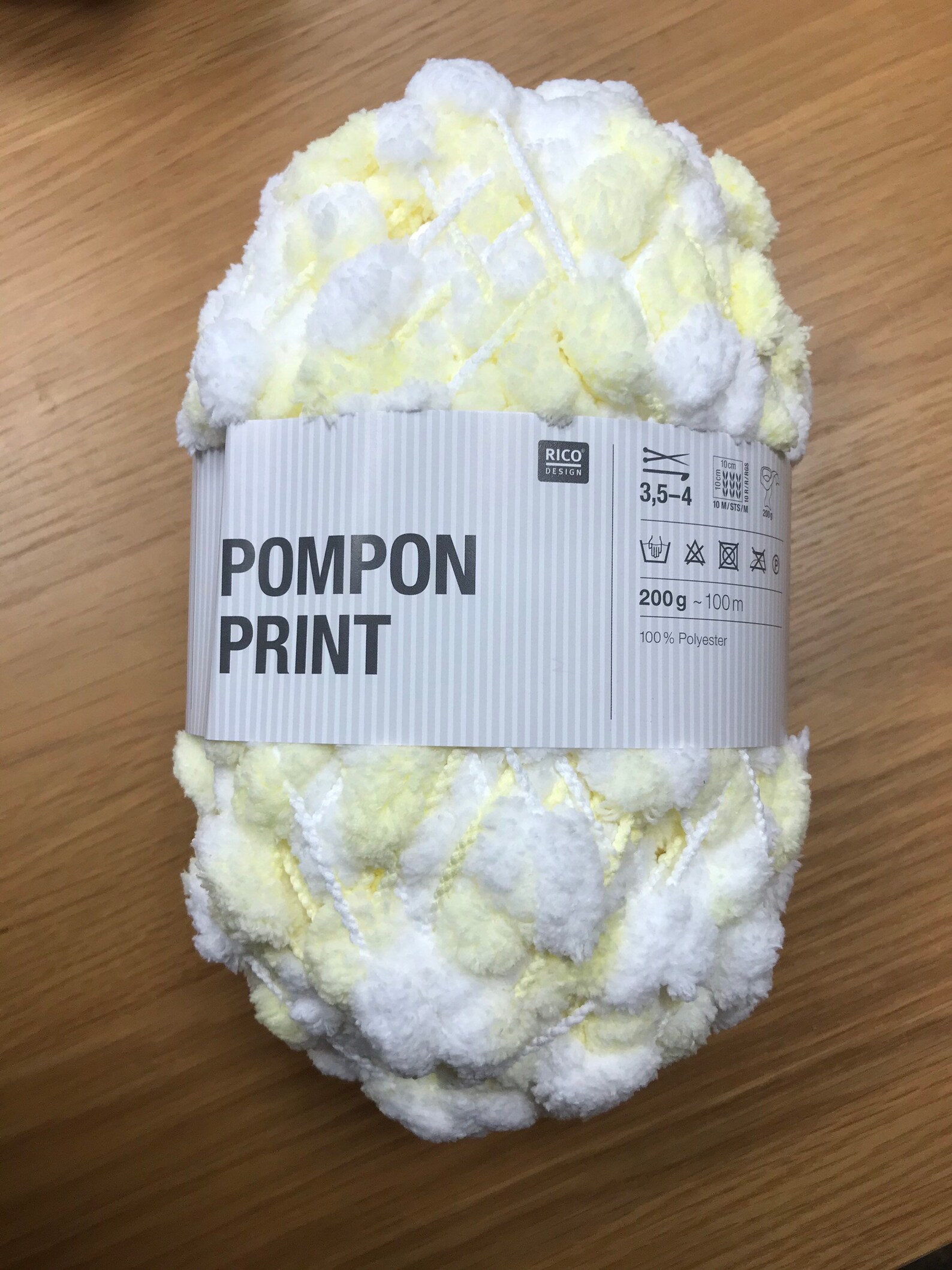 Rico Baby Pompon Wool Yarn. Knitting. Pom Pom Blanket. Puff Etsy
