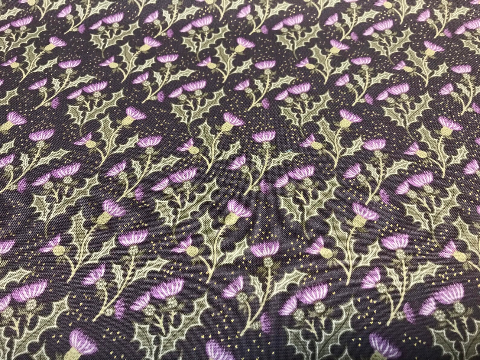100 Cotton print Stag Deer Thistle fabric from the Celtic Etsy
